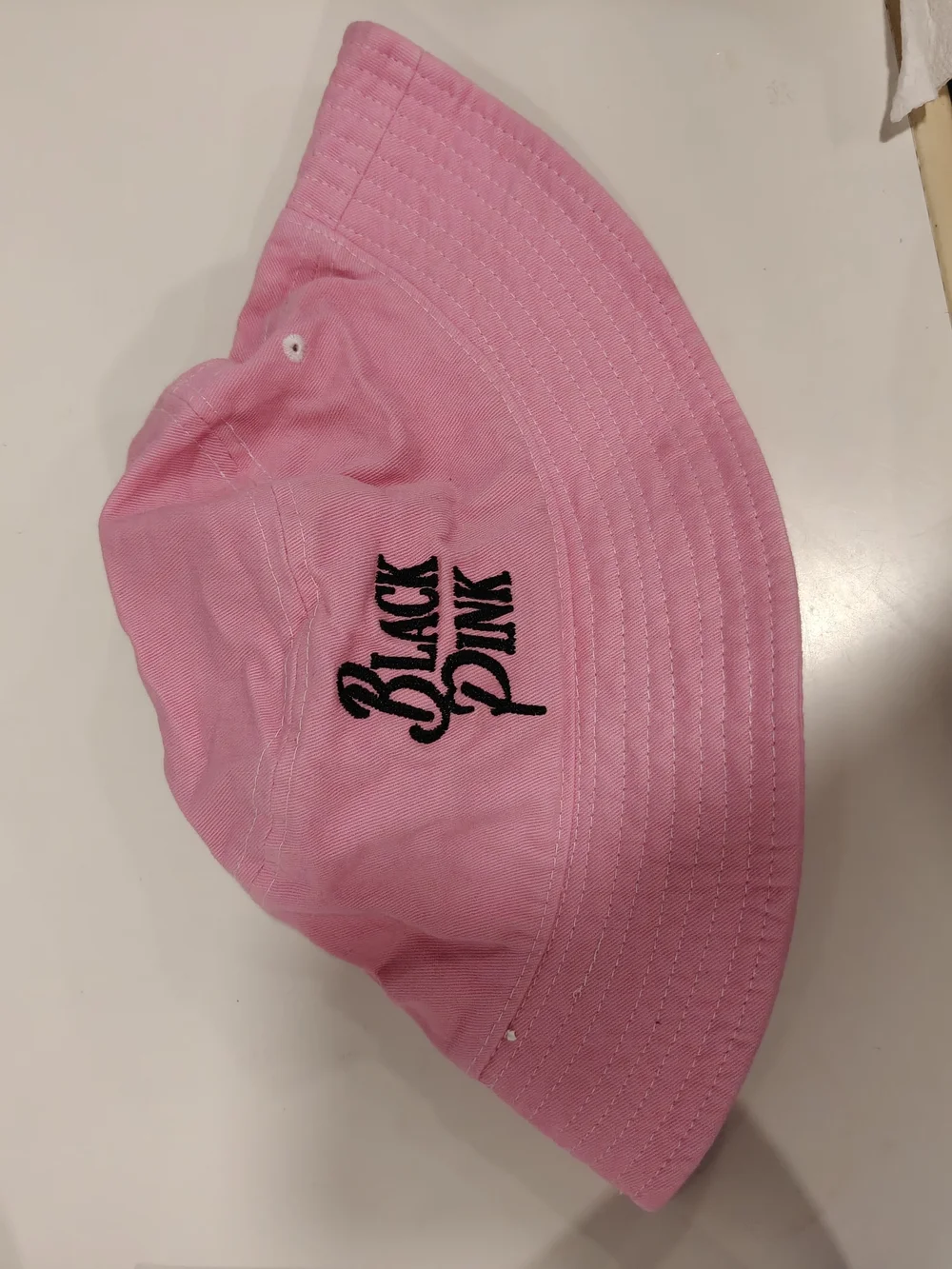 BlackPink Embroidered Pink Bucket Hat